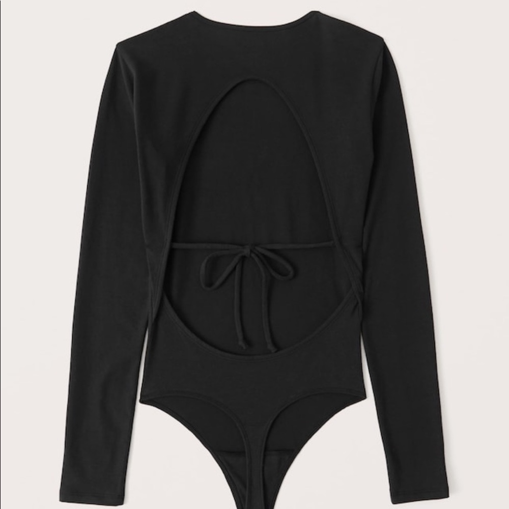 NWOT Abercrombie & Fitch Open Back Tie Bodysuit